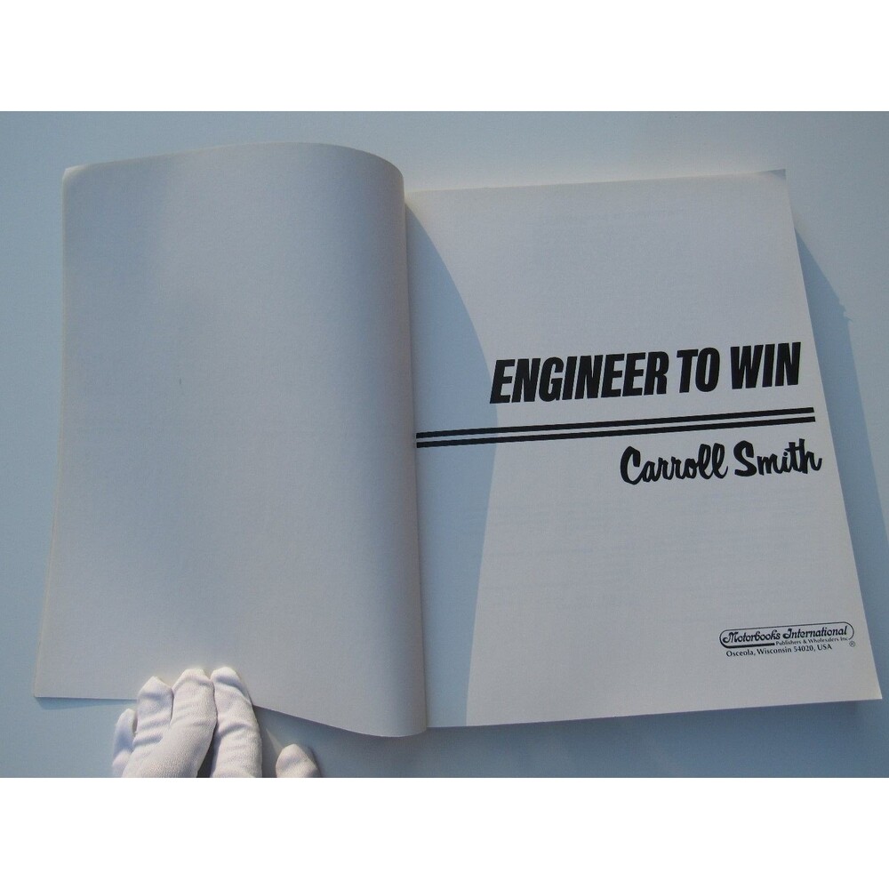 Engineer to Win Carroll Smith 1984 Racing Car Materials Technology Motorbooks - Picture 3 of 11